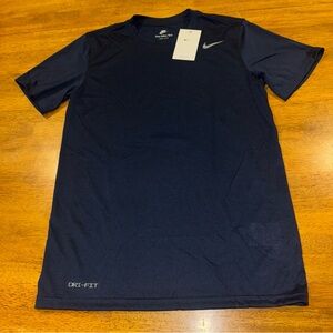 Nike Mens Dri-Fit Legend SS Small Training Shirt Navy 727982 419 New With Tags